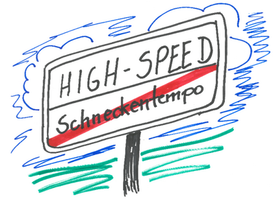 Grafik: High-Speed statt Schneckentempo